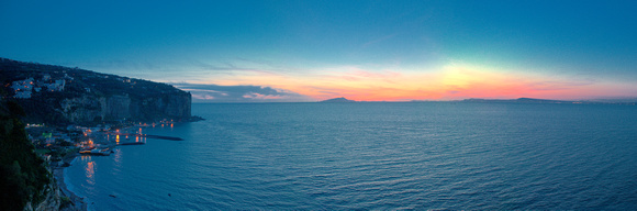 And again - was rather taken by the light - sunset over the Isle of Capri